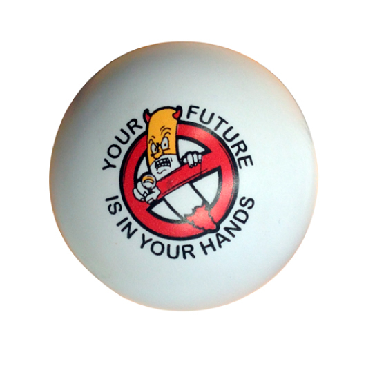 Printed Stress Toy White
